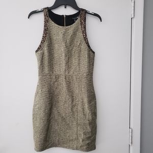 Forever 21 Metalic Color Sleeveless Pencil Dress